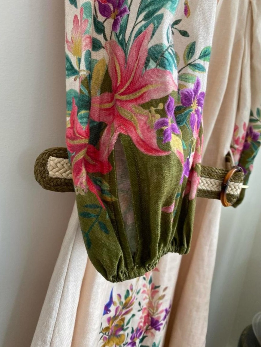 Zimmerman tropical linen midi dress - Picture 4 of 6